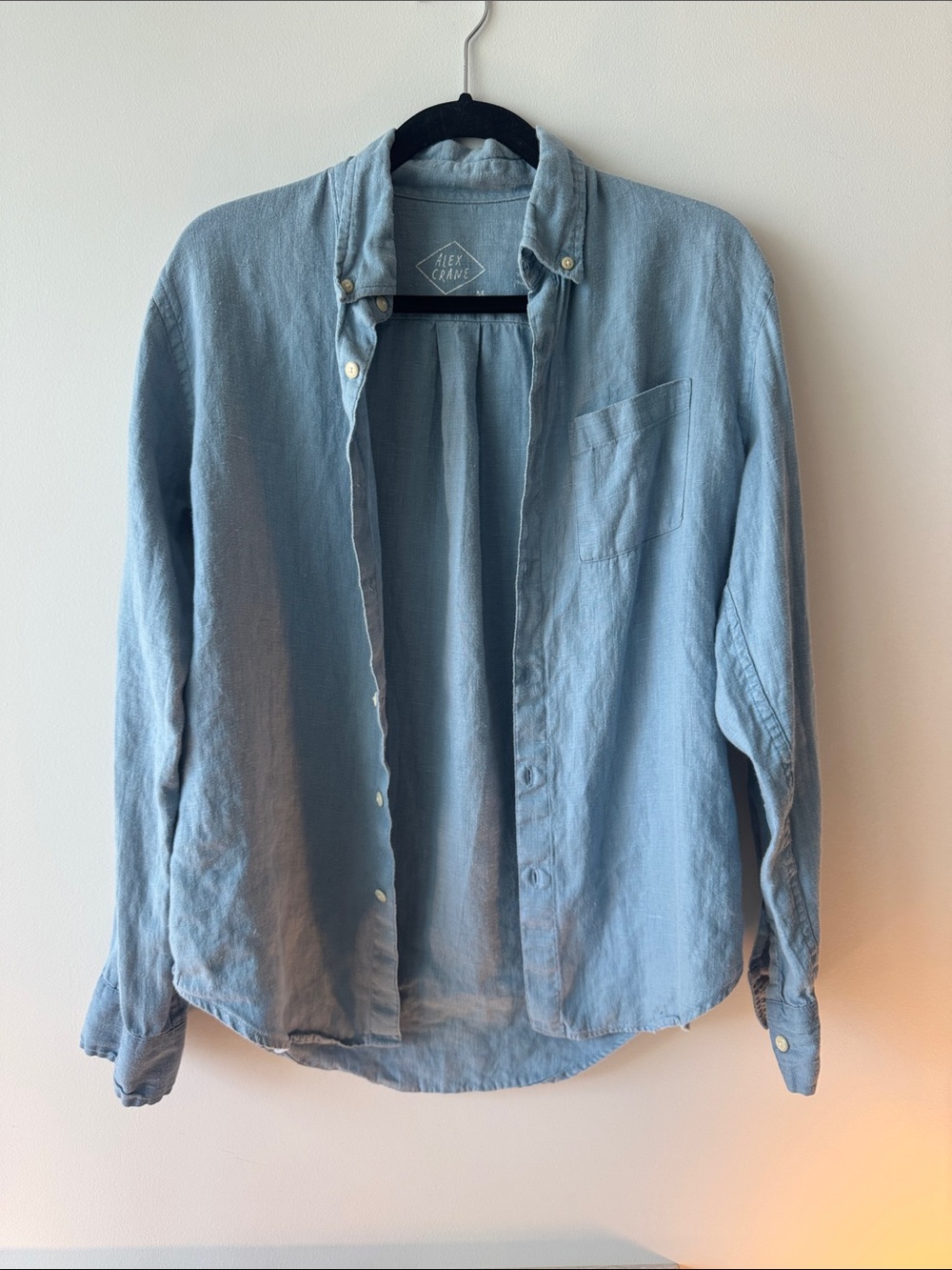 Casual Light Blue Button-Down Shirt
